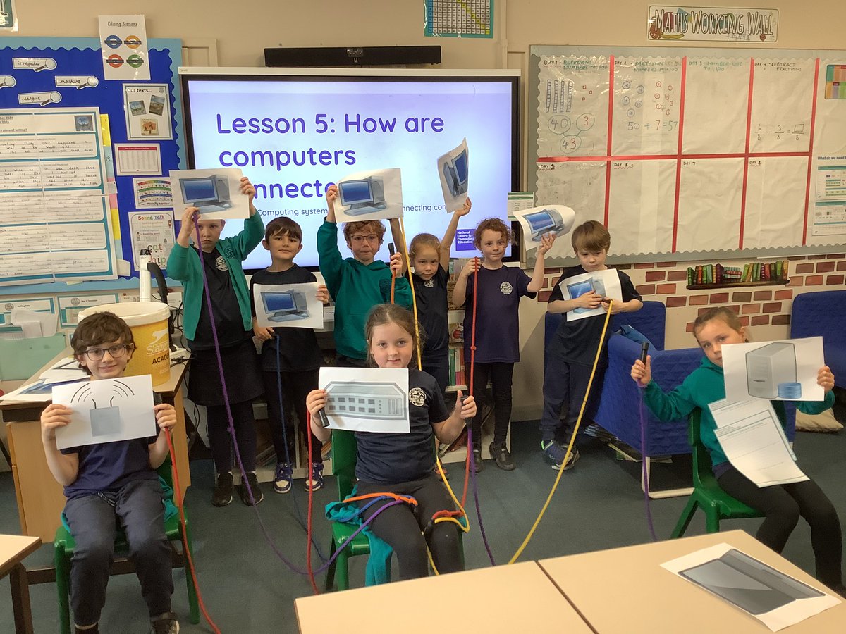 AckworthHoward's tweet image. 🛜 Year 3 have been learning about how computers are connected.  They learnt how digital files can be stored on a server.  Computers can access these through a network switch.  Some computers need a wire, while others don’t!

#AckworthHowardComputing