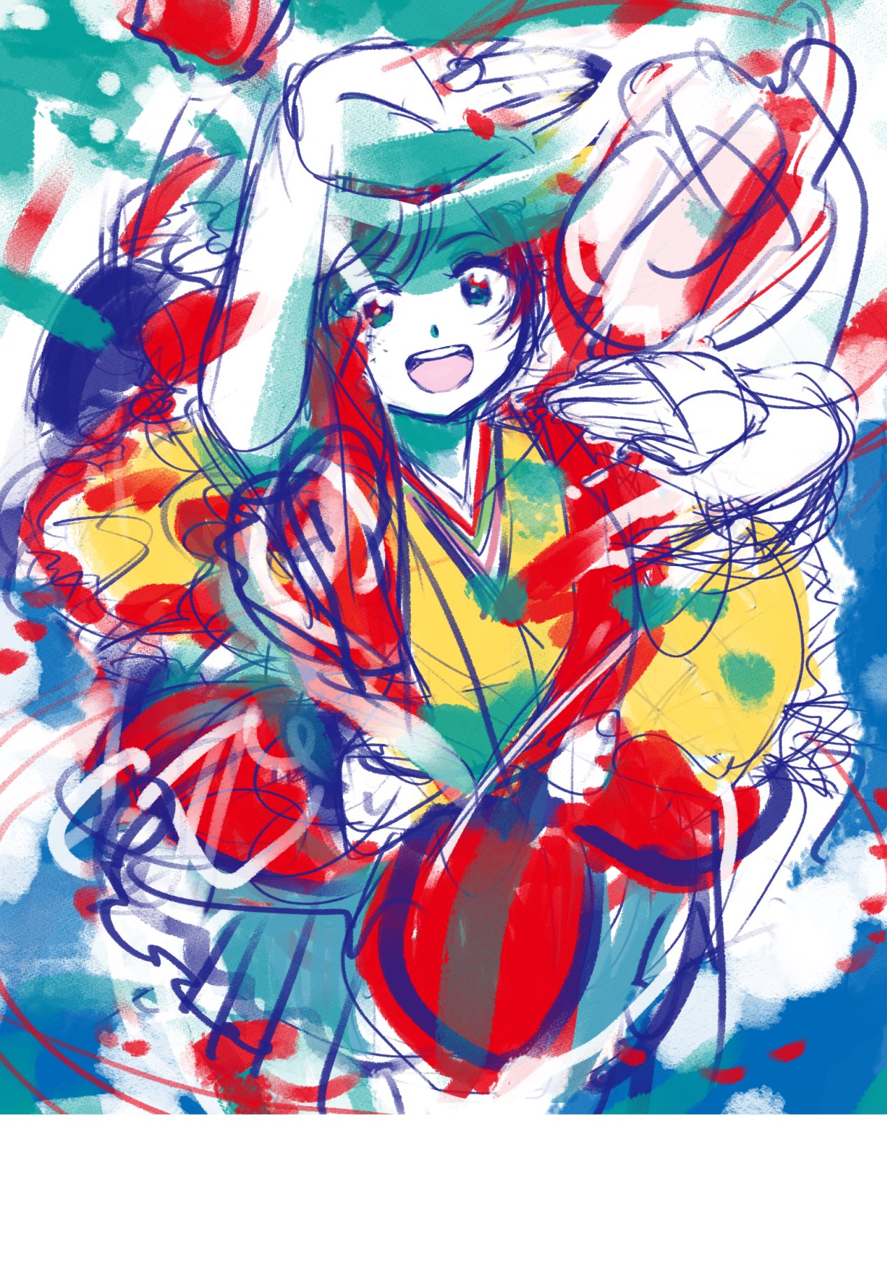 この絵を見ていると、とてもやすらぎました。引っ越しの為、出品致します。 あなたがわたしを大切にするから、 わたしはわたしを大切にでき