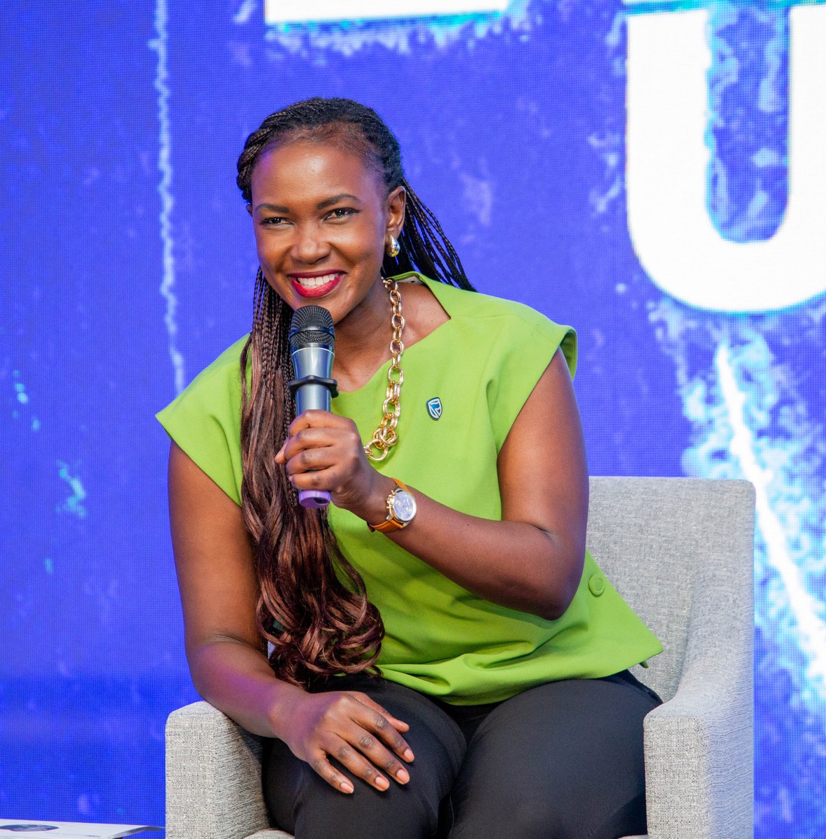 StanbicBankTZ's tweet photo. Delighted to have the discussion on building a greener future on the Environmental, Social, and Governance(ESG) considerations and the principles to be leveraged to attract sustainable investment into the region in support of the local traders and SMEs.

This was well landed by Ms. Martine Valcin, Country Manager, Tanzania, Rwanda & Uganda at International Finance Corporation (IFC), Ms. Mona Muguma Ssebulina, CEO at Abi Finance, Benedict Busunzu, CEO at Tembo Kabanga Nickel Corporation, and hosted by the charming Cathy Adengo, Regional Head of Sustainability from Stanbic Bank Uganda.

#StanbicEABusinessSummit