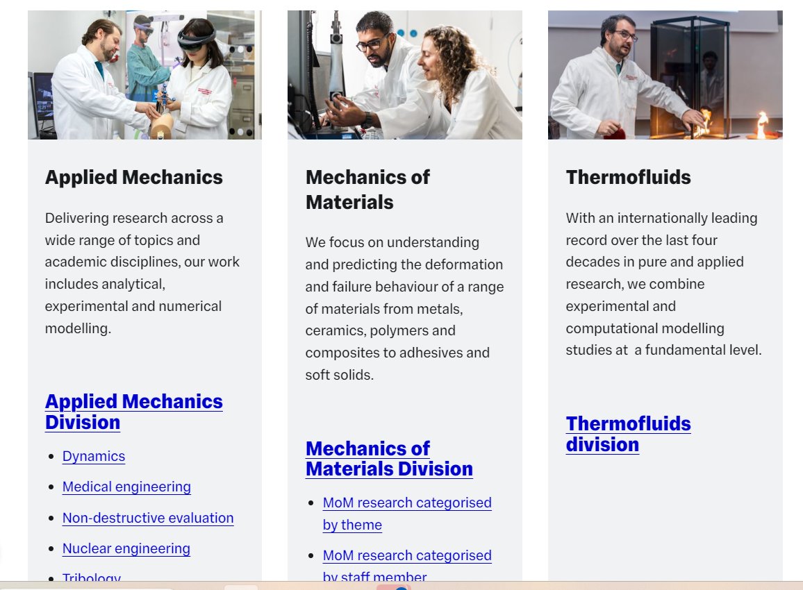 Prof Guillermo Rein. π₯π‘οΈππͺπΈπ¬π§ (@guillermorein) on Twitter photo Heat transfer and electric vehicles.
My department of Mechanical Engineering is hiring a Lecturer or Senior Lecturer in *Thermal Management with applications in Electrical Machines* (Β£69k to Β£78k). The academic will be part of our Vehicle Futures Hub in collaboration with the Heat transfer and electric vehicles.
My department of Mechanical Engineering is hiring a Lecturer or Senior Lecturer in *Thermal Management with applications in Electrical Machines* (Β£69k to Β£78k). The academic will be part of our Vehicle Futures Hub in collaboration with the