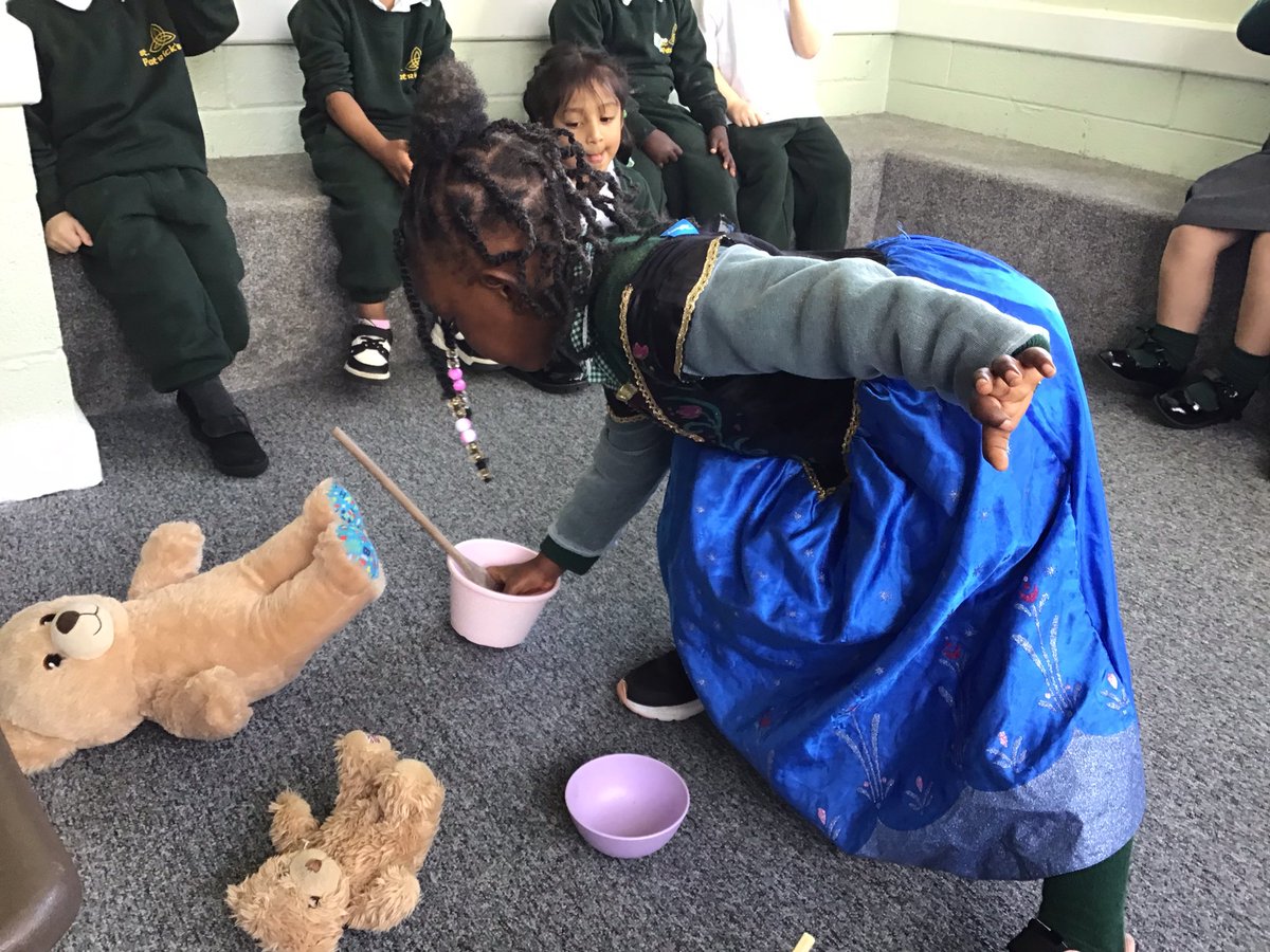 Sorting and matching bears, bowls and spoons after reading one of our favourite traditional tales Goldilocks and the three bears.<a href="/st_patricks/">St Patricks Primary</a>