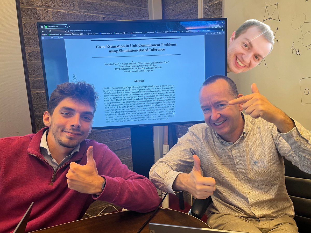 MatthiasPirlet's tweet photo. 6/7 I’m deeply grateful to the GMA team at Engie, especially Alexandre Huynen for his insightful discussions. Thanks also to @AdrienBolland for his detailed reviews, @glouppe for his SBI expertise, and @DamienERNST1 for his guidance and support throughout this project. https://t.co/mUVD1Sczwh