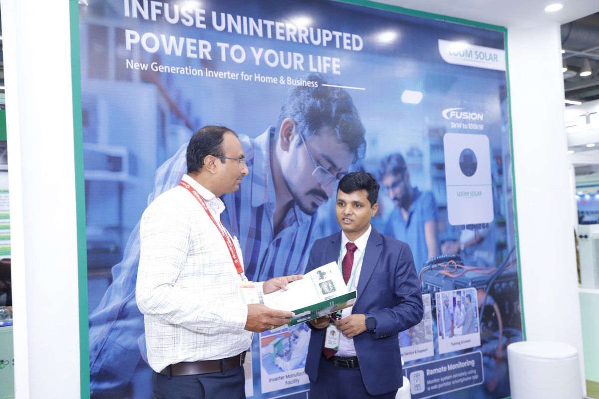 nishichandra71's tweet photo. REI Expo में आए सभी Visitors और Exhibitors को हमारे स्टॉल पर आने के लिए धन्यवाद।

@LoomSolar @REIndiaExpo #loomsolar #solarenergy https://t.co/cS2eDyyYQV