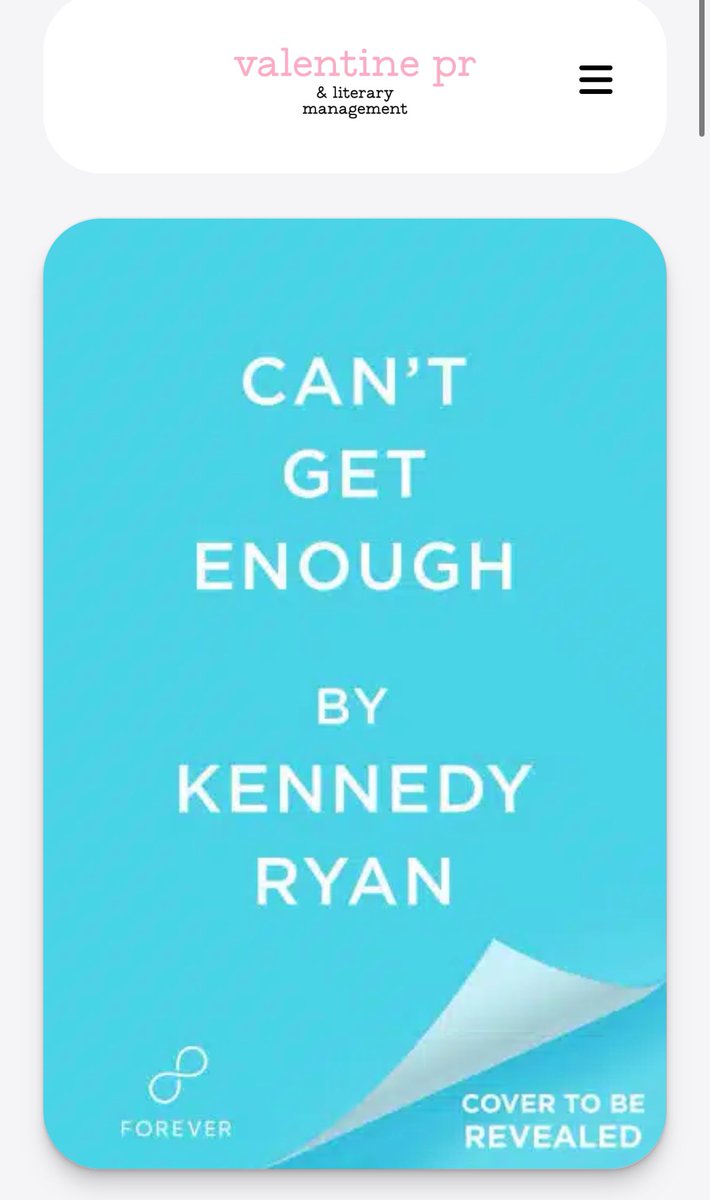 Have you signed up to share the Can’t Get Enough cover when it’s revealed…because we *might* have a lil’ news this week…😳
And if you use your platform to share books, you’re eligible! 

🔗 valentinepr.net/book/cant-get-…
