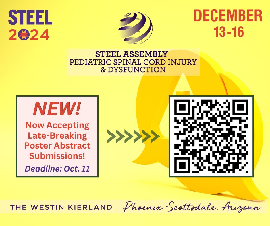 Late-Breaking” Posters are now being accepted for Steel Assembly 2024 in Arizona. Submission Deadline: Oct. 11
lnkd.in/ew2S2hvd