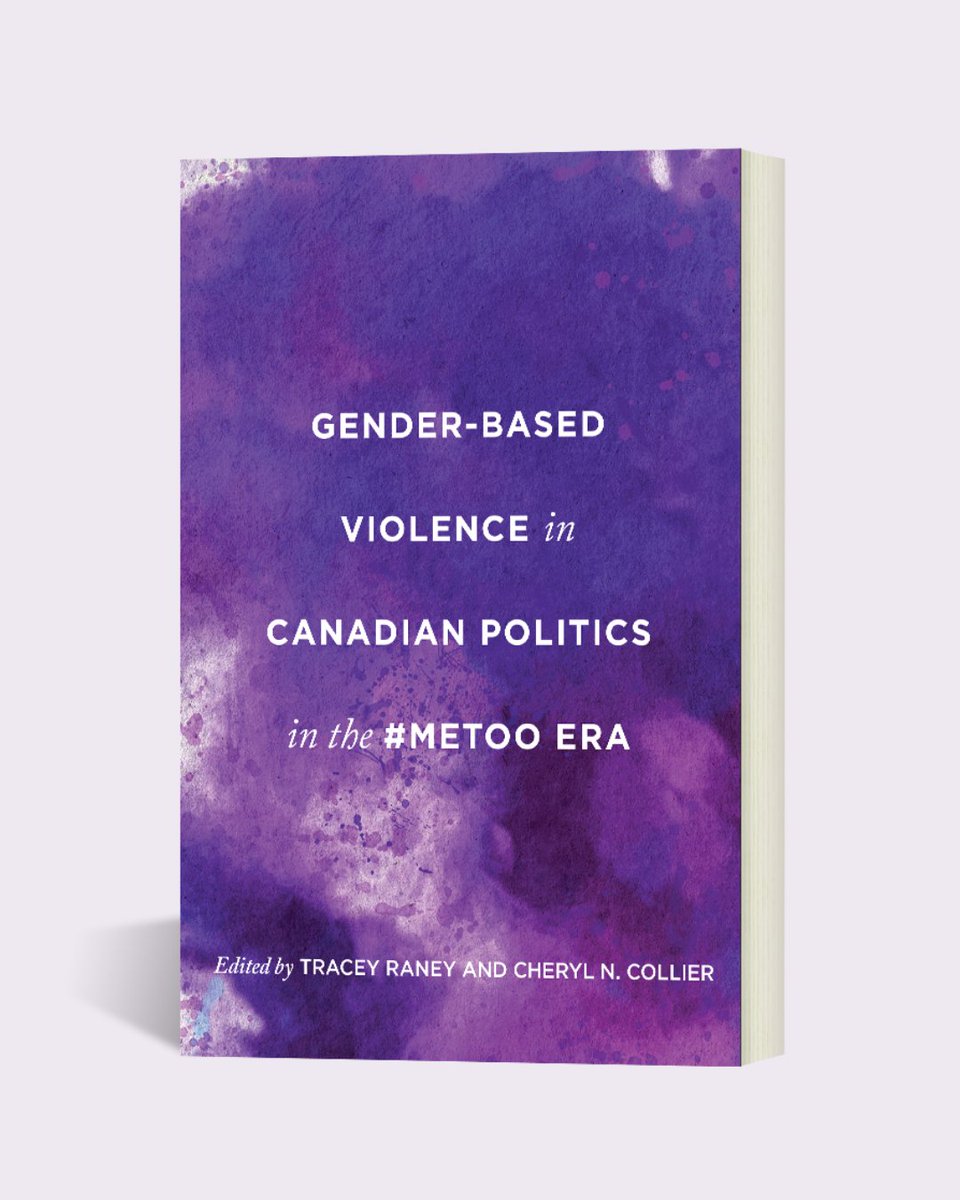 University of Toronto Press (@utpress) on Twitter photo Gender-Based Violence in Canadian Politics in the #MeToo Era raises awareness of and presents new innovative research on this timely and pressing public issue.
Read a free excerpt: bit.ly/4c65Bya <a href="/profcncollier/">Cheryl Collier</a> <a href="/tracey_raney/">Tracey Raney</a> #PoliSci #CDNPoli #WomenInPolitics Gender-Based Violence in Canadian Politics in the #MeToo Era raises awareness of and presents new innovative research on this timely and pressing public issue.
Read a free excerpt: bit.ly/4c65Bya <a href="/profcncollier/">Cheryl Collier</a> <a href="/tracey_raney/">Tracey Raney</a> #PoliSci #CDNPoli #WomenInPolitics