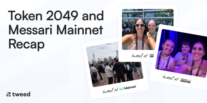 Our team just wrapped up an incredible time at <a href="/token2049/">TOKEN2049</a> in Singapore &amp; <a href="/MessariCrypto/">Messari</a> in NYC! 🙌

Great to strengthen partnerships, meet amazing builders, &amp; learn about ecosystem trends. 

What conferences is everyone going next this year? 👀

paytweed.com/blog/token-204…