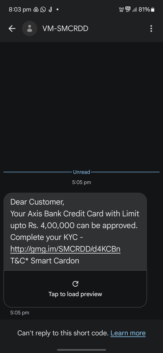 InsaafMan2's tweet photo. @AxisBankSupport What is this? https://t.co/Ly7gl64mTf