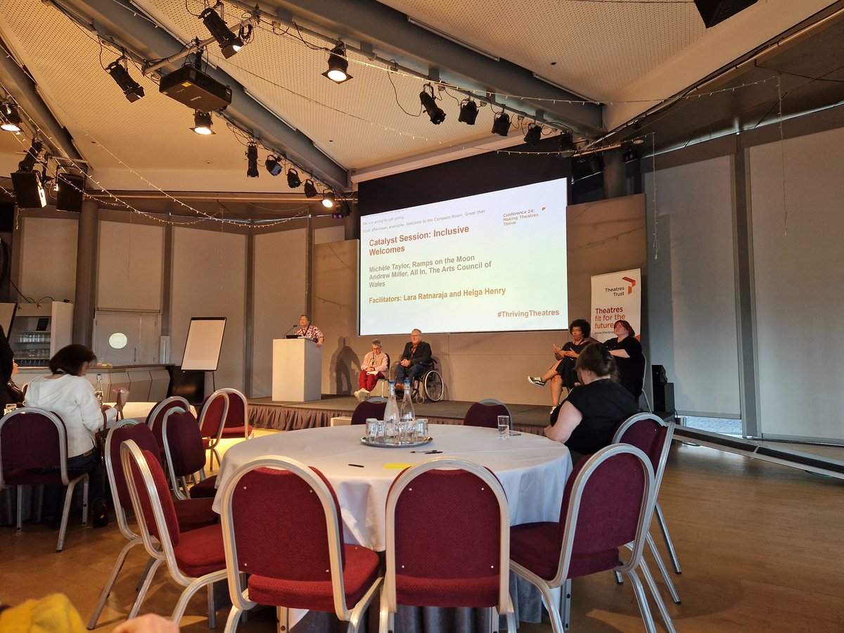This afternoons Catalyst Session on Inclusive Welcomes is underway in the Compass Room. <a href="/TheatresTrust/">Theatres Trust</a> #thrivingtheatres