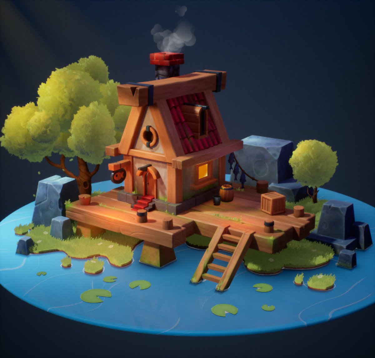 Hi everyone! Happy #PortfolioDay
I'm Ezgi and I'm an environment artist. I also love working on stylized props and materials.

I'm available for remote fulltime/freelance work.
🎨artstation.com/clypso