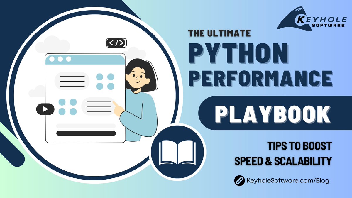 KeyholeSoftware's tweet image. Struggling with a sluggish Python app? 🐌 Our Python experts can help! We specialize in optimizing systems for speed, efficiency, and scalability. Learn more in our playbook!
🔗- keyholesoftware.com/the-ultimate-p…
#PythonExperts #PerformanceOptimization #KeyholeTeam
