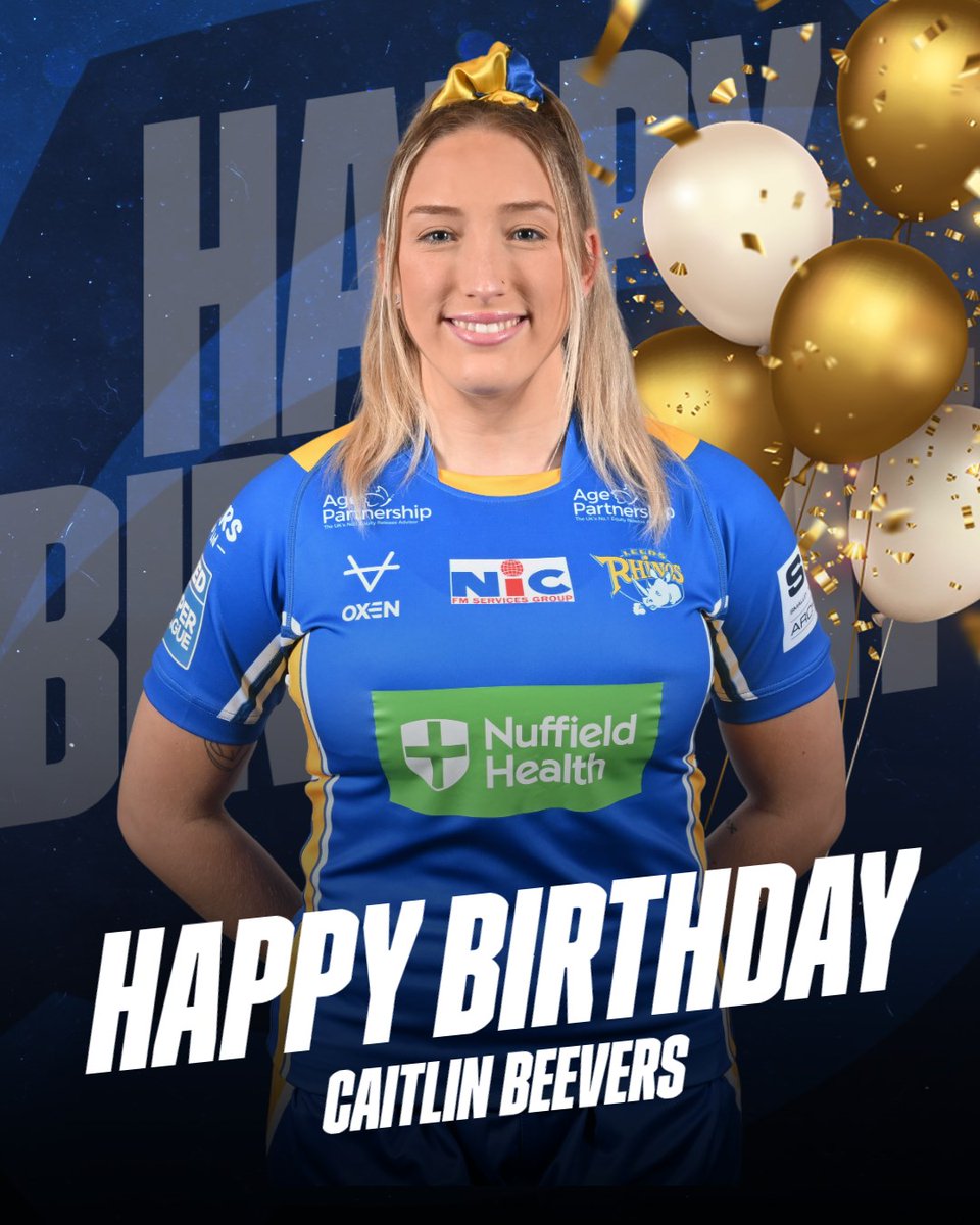 Happy Birthday to our vice-captain and <a href="/England_RL/">England Rugby League</a> international <a href="/CaitlinBeevers1/">Caitlin Beevers</a> 🥳