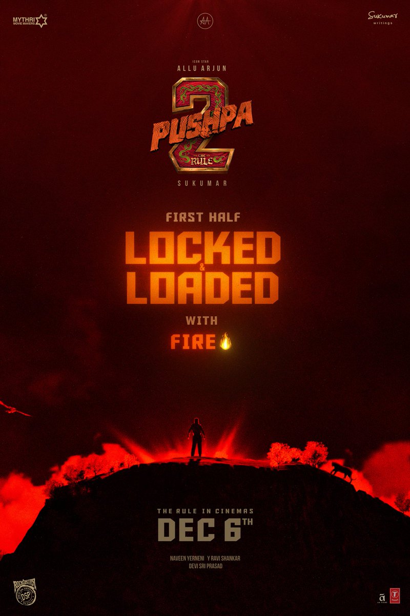 sushm6197's tweet photo. Pushpa's back, and he's hotter than ever! 🔥 The 1st half of #Pushpa2TheRule is pure 🔥. Get ready to witness history on the big screen.
#PushpaReturns #BB26 https://t.co/LeYafk0qMt
