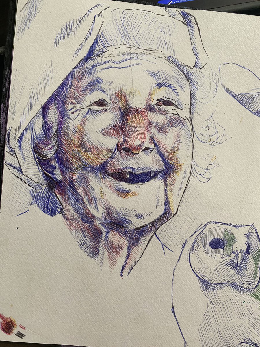 Kravuus's tweet photo. Some Ballpen drawings! 
Thought I’d challenge myself to see what I could do with it. https://t.co/4VOU6wzzhN