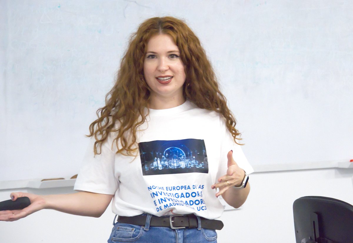 divulgauc3m's tweet photo. 🙌¡Seguimos recordando la Noche Europea de los Investigadores e Investigadoras!

✨Medio centenar de científicas y científicos acercaron a la sociedad la I+D+i de la UC3M en 16 actividades de divulgación científica a las que asistieron unas 750 personas. https://t.co/yGVYRSpPv4