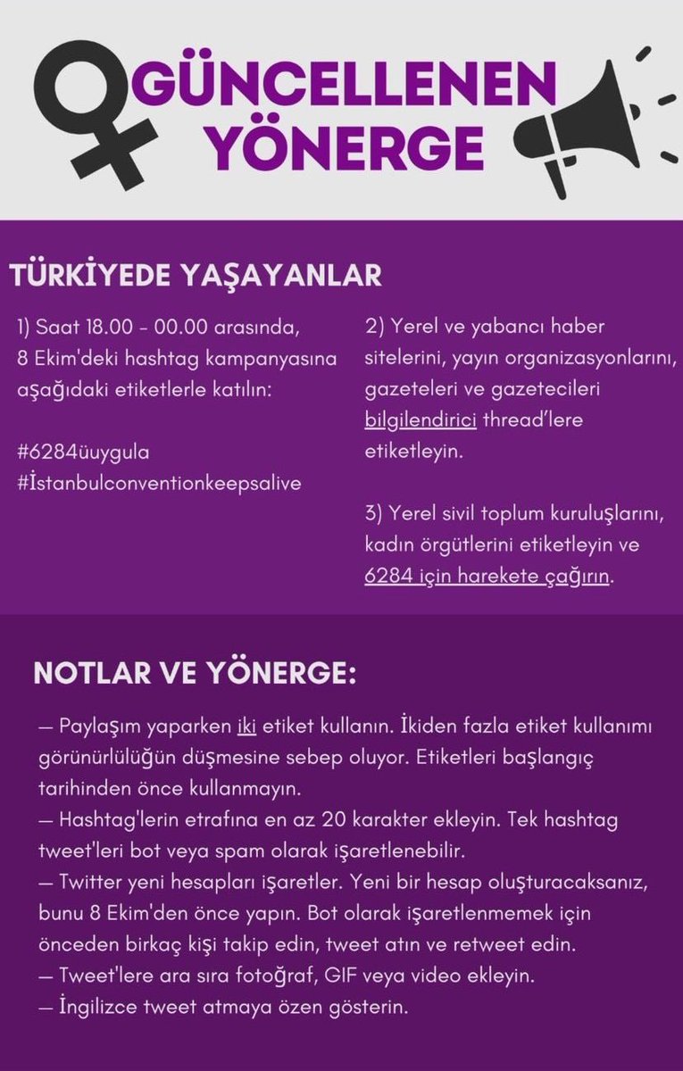 Bundan sonra hiçbir hayat yarım kalmasın diye desteğine ihtiyacımız var 

#6284üuygula 
#istanbulconventionkeepsalive