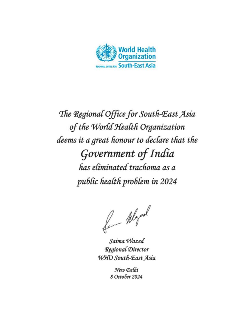 Many many congratulations to all public health experts!