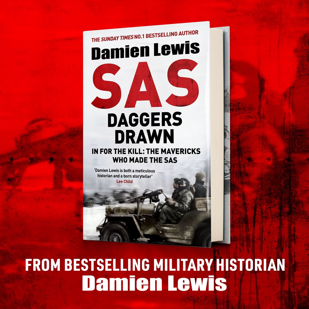🚨 Calling all #History #Bloggers 🚨 We’re running a blog tour for Damien Lewis' latest book SAS: Daggers Drawn in the lead-up to #RemembranceDay. 📅 If you have 2K+ followers and want to join, DM us for more info on how to get involved! #BlogTour #WW2 #SAS #BookCommunity