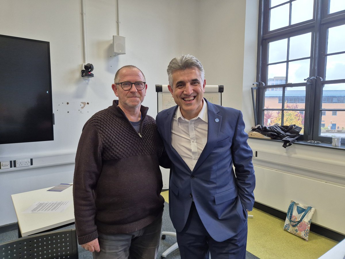 Good to welcome alumni of <a href="/covcampus/">Coventry University</a> <a href="/sabir_zazai/">Sabir Zazai 🧡</a> from <a href="/scotrefcouncil/">Scottish Refugee Council 🧡</a> back to #Coventry today to share about turning experience of loss into hope for others <a href="/CPS_Coventry/">Centre for Peace and Security</a> <a href="/CovUniResearch/">Coventry University Research and Innovation</a> <a href="/ChrisShannahan/">Chris Shannahan</a>  <a href="/JessLSchultz/">Jessica Schultz</a>