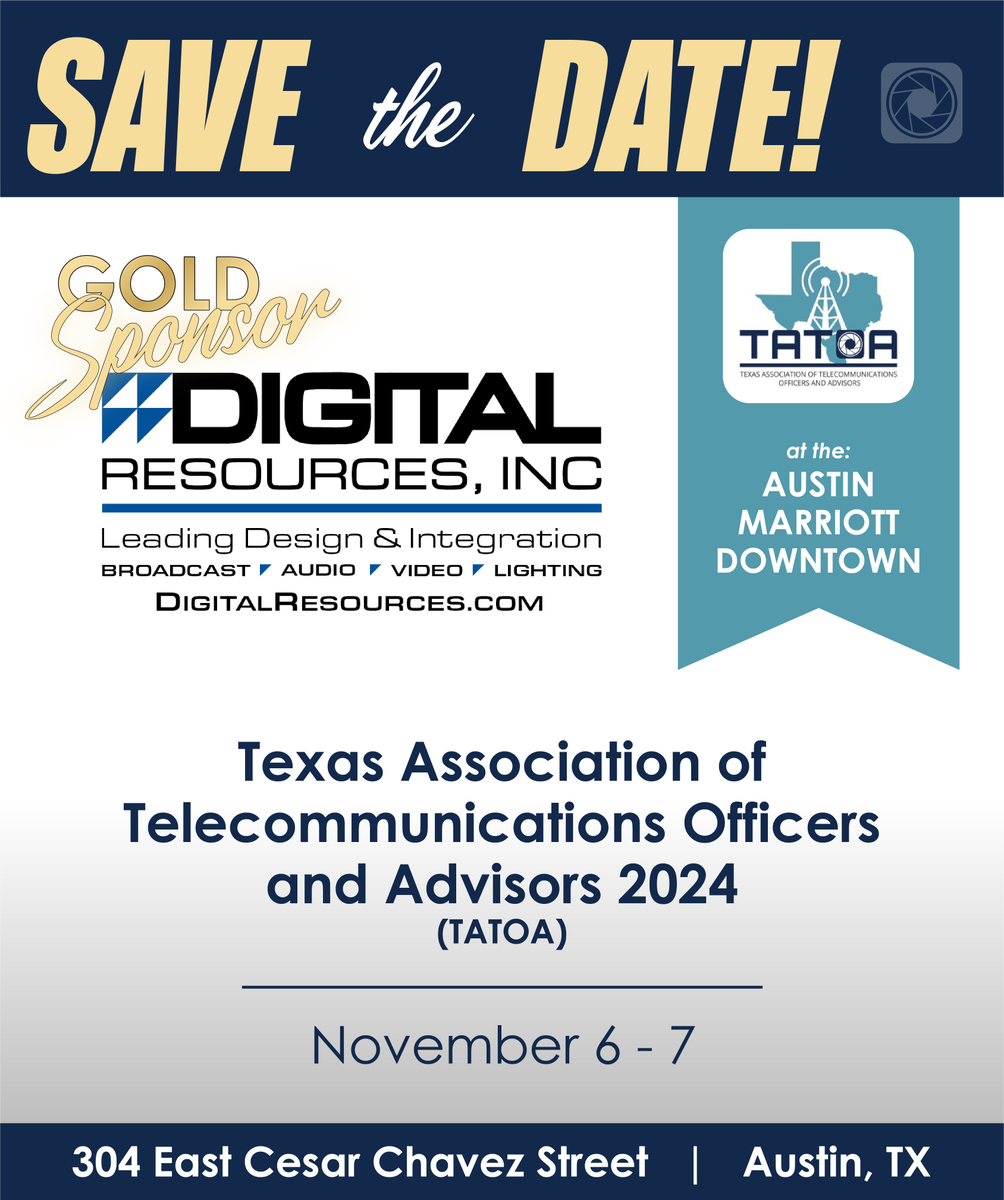 digiknowdri's tweet photo. 📆 Save the Date!  Digital Resources is proud to be a 2024 Gold Sponsor at @TATOAORG

Austin: November 6 - 7

👉 We’ll see you there!
#DRI #digitalresourcesinc #digiknowdri #tatoa #austin #austintx #goldsponsor https://t.co/K8Q8yINDRk