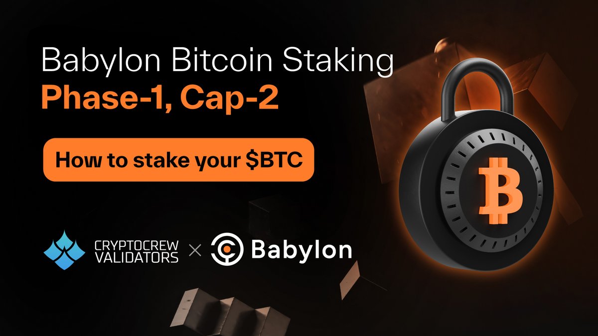 🔥 Are you ready to stake your $BTC?

⏰ In less than 3️⃣ hours <a href="/babylonlabs_io/">Babylon</a> will be open to #Bitcoin Staking again ‼️

Learn how to stake your BTC in Phase-1, Cap-2👇