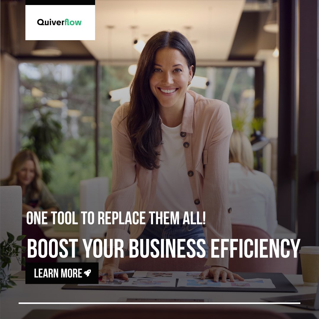 quiverflow's tweet image. Boost your business efficiency and save money with a better CRM! 💡 Manage social media posts and automations all in one place, streamlining your workflow and cutting costs. Time to upgrade your tools and focus on growth! #CRM #Automation #SocialMediaManagement