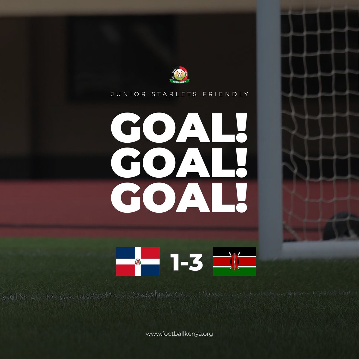 81' | Goaaal! 

Lindeeeeeeeey! 

🇩🇴 1-3 🇰🇪

#JuniorStarlets #GoJuniorStarlets