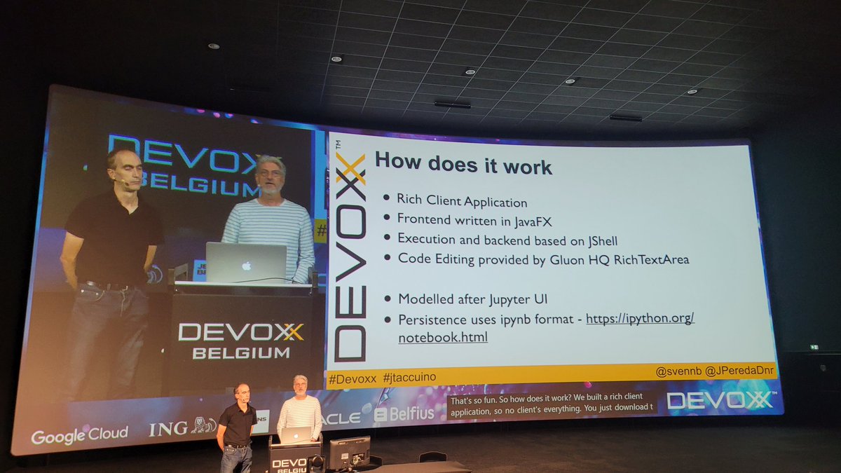 TCoolsIT's tweet image. Learning about #jtaccuino, a Java equivalent of Jupyter notebooks.
Could be interesting for documentation and demo purposes. 🤔
#Devoxx