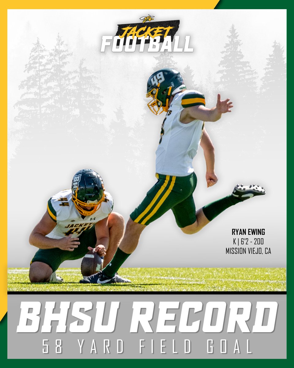 New school record! 58 yard field goal!! #WEoverME