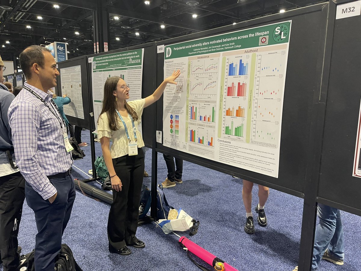 Kate Nautiyal (@katenautiyal) on Twitter photo Catie’s rocking her poster! <a href="/DrKyleSmith/">kyle smith</a> <a href="/DartmouthPBS/">Dartmouth Psychological and Brain Sciences</a> #sfn24 Catie’s rocking her poster! <a href="/DrKyleSmith/">kyle smith</a> <a href="/DartmouthPBS/">Dartmouth Psychological and Brain Sciences</a> #sfn24