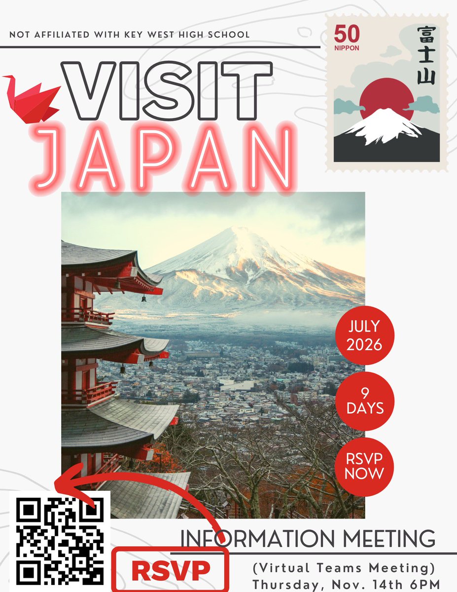 KWHSLibrary's tweet image. We’re headed to Japan!!