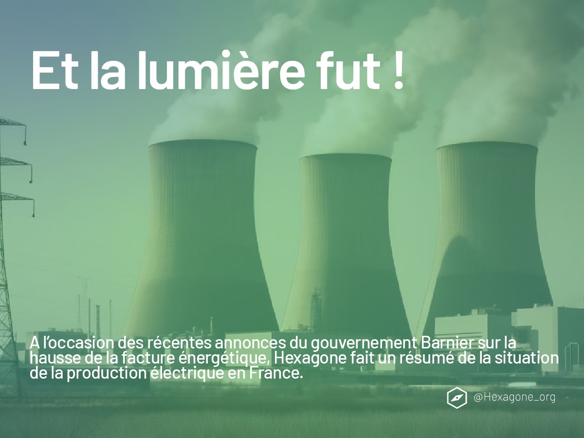 💡Et la lumière fut !

🔋 Avec de récentes annonces du Gouvernement Barnier autour de la hausse de la facture énergétique, quelques données clés sur la production électrique en France, permettant d’y voir plus clair sur nos ressources. 🧵