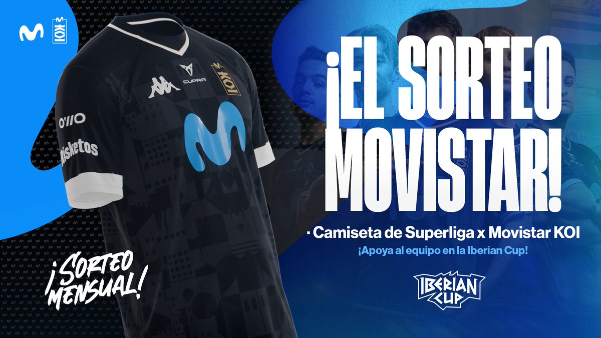 Movistar KOI (@movistarkoi) on Twitter photo El LoL no para, por ello, gracias a <a href="/movistar_es/">Movistar España</a> sorteamos una camiseta de nuestro equipo de Superliga por el inicio de la Iberian Cup.
Requisitos para participar:
- RT a este tweet.
- Seguir a <a href="/MovistarKOI/">Movistar KOI</a> y <a href="/movistar_es/">Movistar España</a>
- Responder a este tweet animando al equipo.
¡Suerte! El LoL no para, por ello, gracias a <a href="/movistar_es/">Movistar España</a> sorteamos una camiseta de nuestro equipo de Superliga por el inicio de la Iberian Cup.
Requisitos para participar:
- RT a este tweet.
- Seguir a <a href="/MovistarKOI/">Movistar KOI</a> y <a href="/movistar_es/">Movistar España</a>
- Responder a este tweet animando al equipo.
¡Suerte!