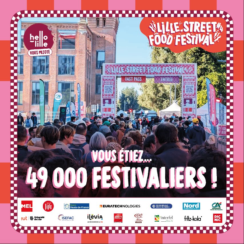 Hello Lille (@hello_lille) on Twitter photo #LillestreetfoodFestival
49 000 festivaliers durant 4 jours à <a href="/euratechnologie/">EuraTechnologies</a> au cœur de la <a href="/MetropoleLille/">Métropole Européenne de Lille</a> ! C'est génial, c'est gourmand...on n'a plus les mots.
Merci...
#hellolille #LillestreetfoodFestival
49 000 festivaliers durant 4 jours à <a href="/euratechnologie/">EuraTechnologies</a> au cœur de la <a href="/MetropoleLille/">Métropole Européenne de Lille</a> ! C'est génial, c'est gourmand...on n'a plus les mots.
Merci...
#hellolille