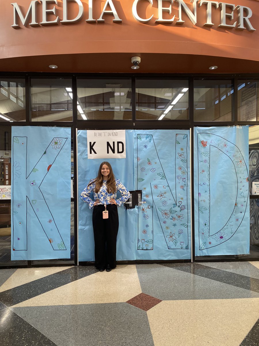 Wearing blue today in support of choosing kindness and uniting against bullying! #BlueShirtDay