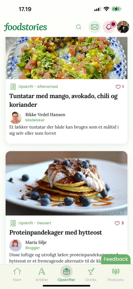 Jeg har tidligere postet om min seneste virksomhed; Foodstories.com - men nu kommer der en lille *reklame* igen her👇

Jeg synes der allerede er ved at være rigtig mange spændende artikler, lækre opskrifter, et godt liv på vores wall osv. 
Der mangler bare ENDNU flere