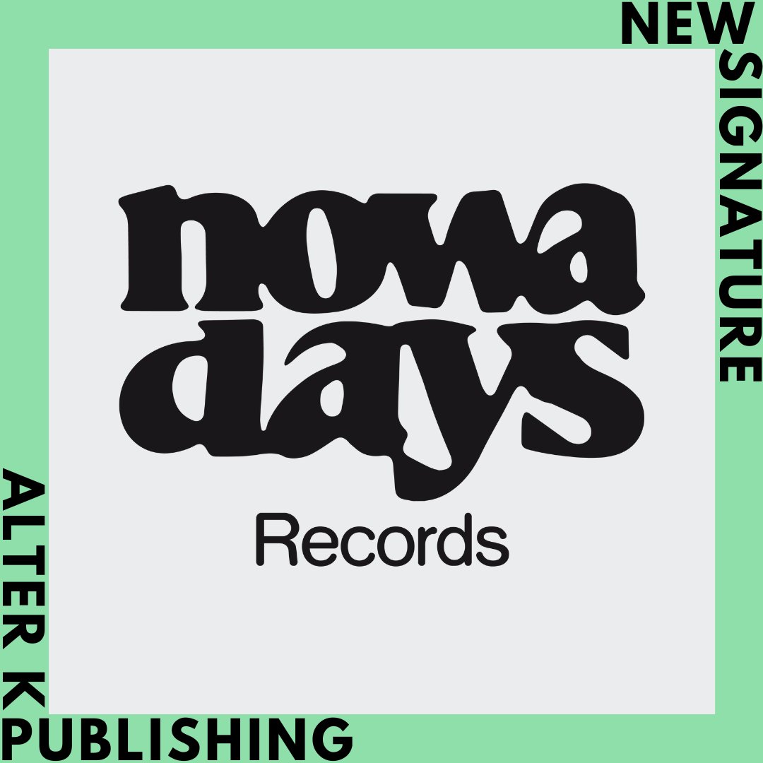 [NEW SIGNING] We’ve linked up with Nowadays Records for their publishing management needs 🤝

New moves, new music — this is just the beginning for our Publishing team ! 

#AlterKPublishing #Newsigning #nowadaysrecords #Publishing
