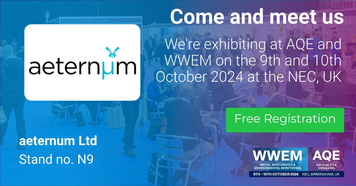 #AQE2024 start tomorrow - who else is attending? Aeternum will be exhibiting at stand N9, come stop by and learn more about our #airqualitysensors ow.ly/lkok50TExtc
