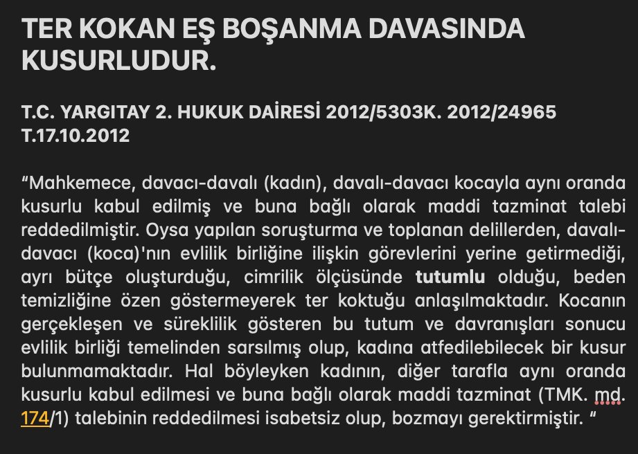 TER KOKAN EŞ BOŞANMA DAVASINDA  KUSURLUDUR.

T.C. YARGITAY 2. HUKUK DAİRESİ 2012/5303K. 2012/24965 T.17.10.2012