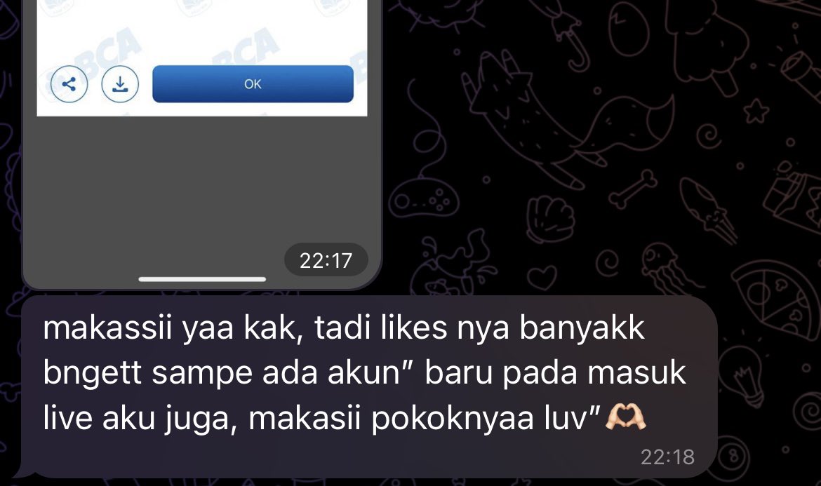 yuu buruan yg butuh jasa like live tiktok,shoppe atau apapun juga aku open yaa. Yg mau jasa curhat, chat, bisa kangsung ke tele atau dm yaa🙌🏼 
insya Allah aku amanah, dan rahasia terjamin aman🫶🏻

#zonauang #jasacurhat #chat