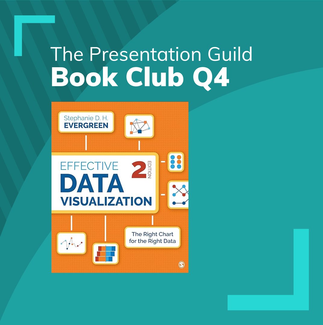 Ready to elevate your data presentations? 🎉 Join our last book club of 2024 as we explore Effective Data Visualizations by Stephanie Evergreen! 📊 

Chat 1 on 10/15: loom.ly/-eelBkk
Chat 2 on 10/28: loom.ly/_6ASJ3M
Chat with author: loom.ly/A41lnbQ