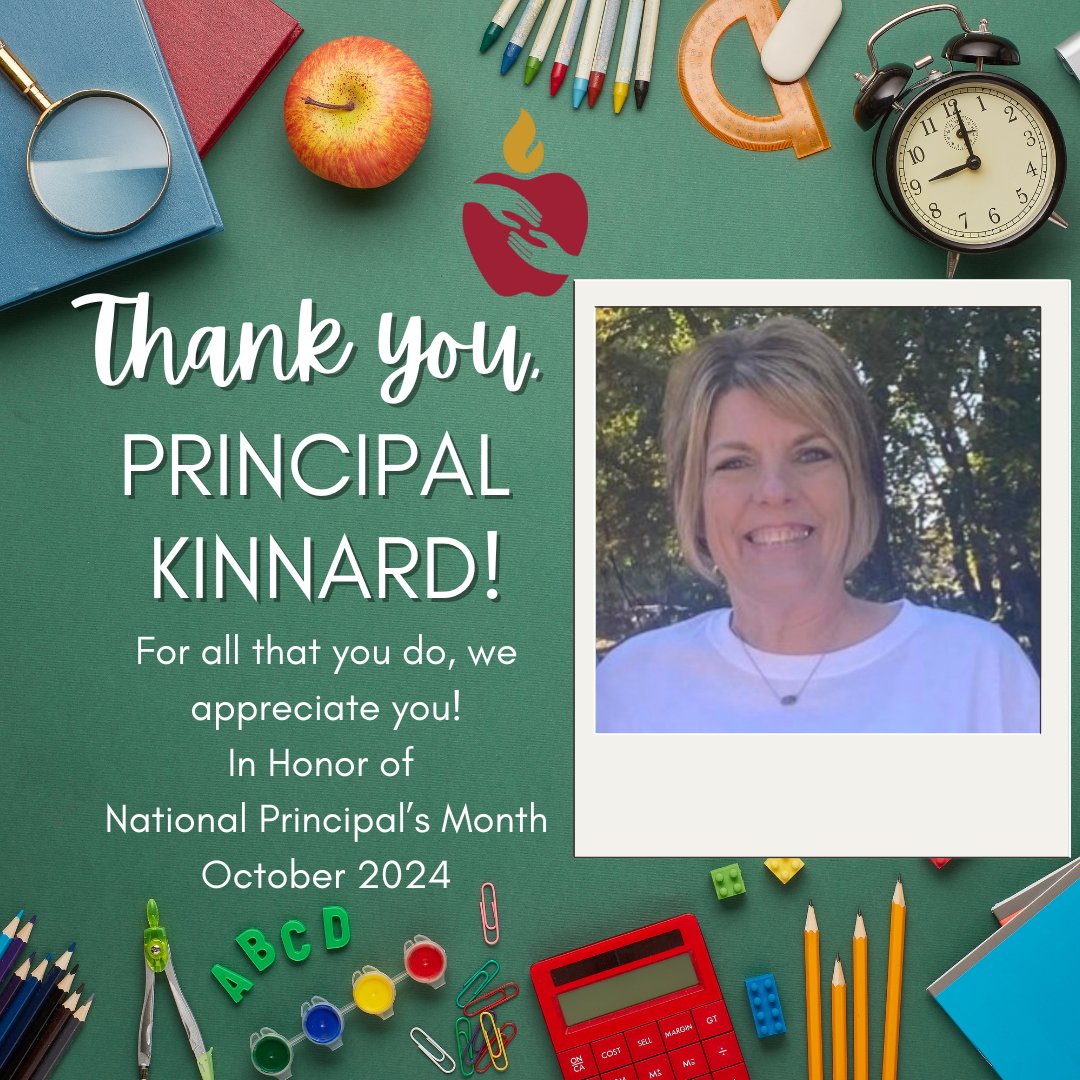 October is National Principal's Month! Let's take a moment and acknowledge our amazing leader, Mrs. Kinnard, and all the wonderful things she does for the school! Thank you, thank you, thank you!!!! You are the ABSOLUTE BEST!
