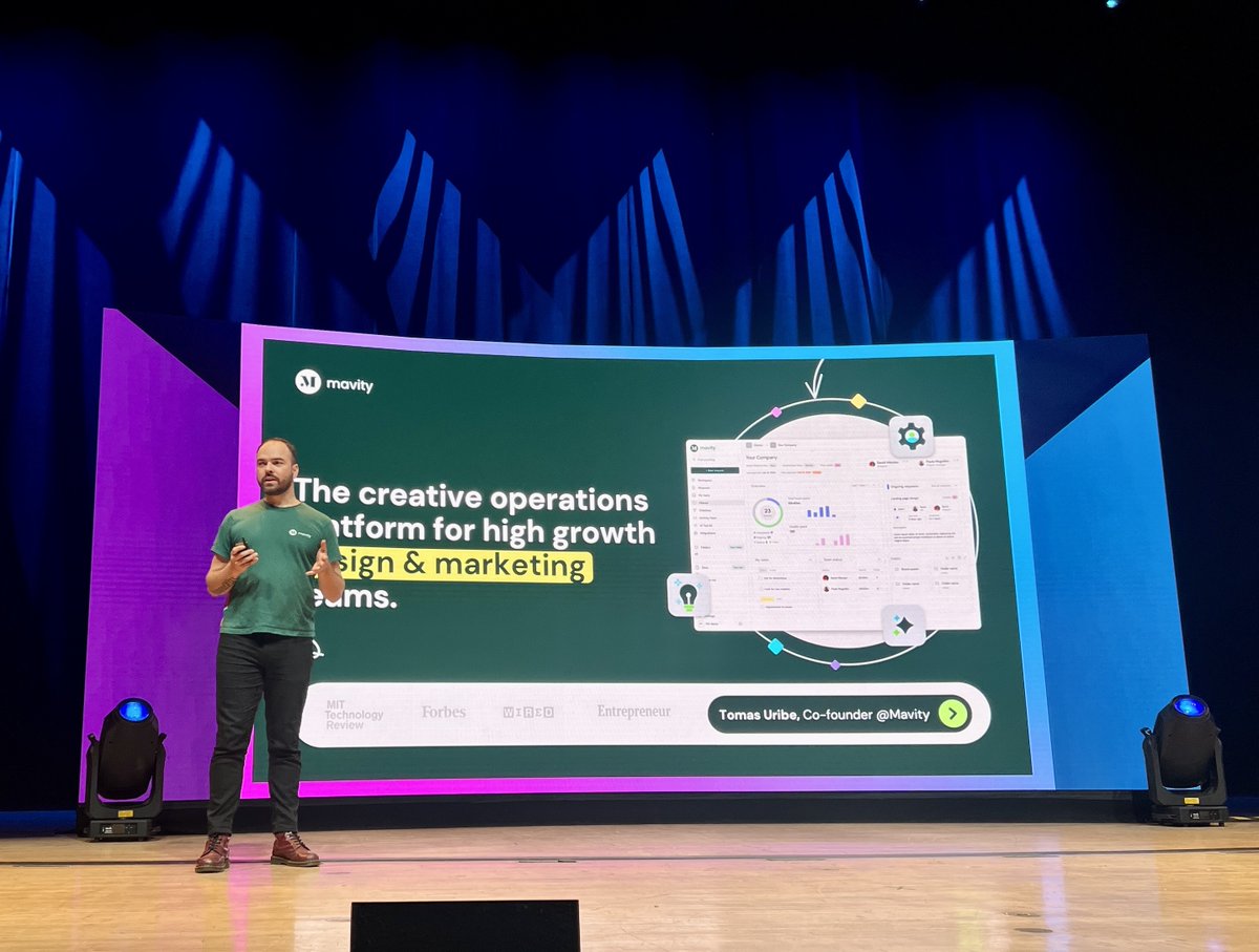 Let's gooo 💯 We're loving what <a href="/tomasmedia/">Tomas Uribe</a>, CEO &amp; Co-Founder of <a href="/MavityCo/">Mavity</a>, is sharing on the #VA2024 stage! 

Excited to hear how Mavity provides a comprehensive solution, merging design, project management, and marketing into one platform! 🔥