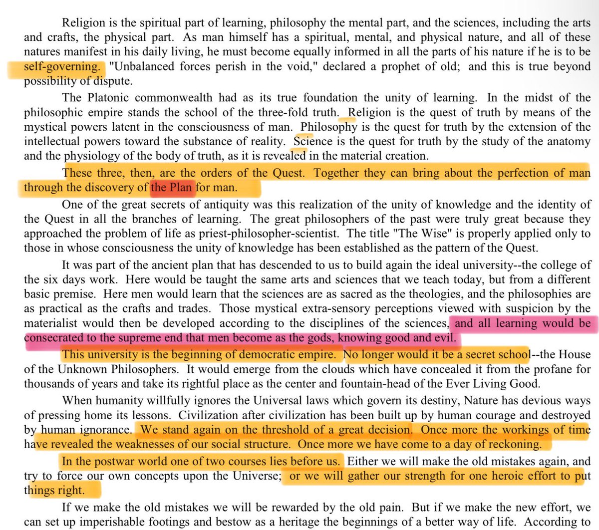 blankboom_'s tweet photo. @_Lanette_R1 one read through 33° freemason manly p halls writing on americas destiny, will make clear this masonic paradigm….
these esoteric’s are all about world “peace” through democracy…
“religion” being one of three keys to them, to bring such WW “peace” about.. https://t.co/hVOAj9ILXq