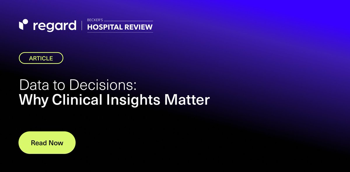 We collaborated with <a href="/BeckersHR/">Becker's Hospital Review</a> to explore the value Clinical Insights drive for hospital systems.

Here's what you'll learn:
🟣 Correlation between patient safety and Clinical Insights
🟣 Financial benefits of leveraging Clinical Insights 

👁️👁️ Read beckershospitalreview.com/data-to-decisi…
