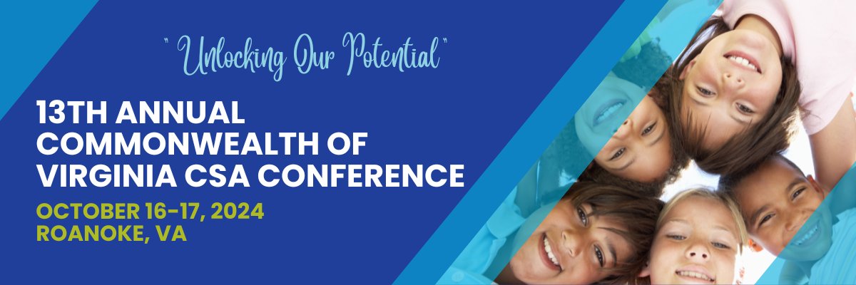 The 13th Annual CSA Conference is nearly here!  If you haven't registered, click this link:  cpe.vt.edu/ocs/registrati…
You can also find information on the conference agenda, speakers, lodging and more.  See you there!