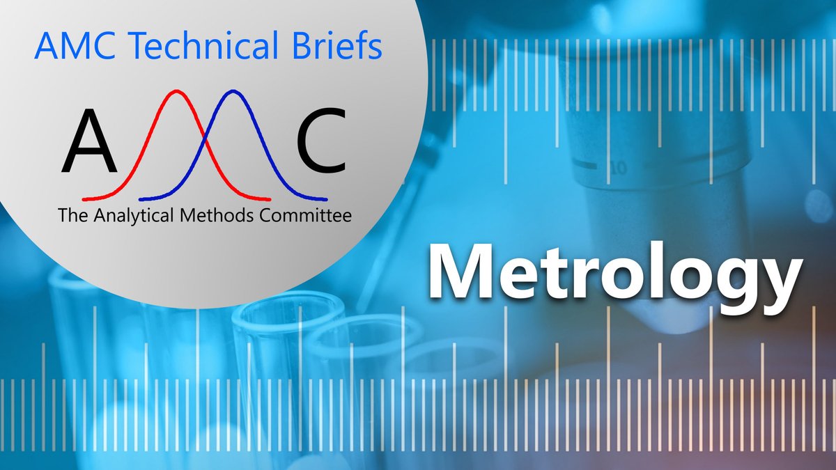 The AMC (@rsc_amc) on Twitter photo NOT about the weather - how metrology started and why it matters for analytical chemists.
TB076: Chemical metrology
doi.org/10.1039/C6AY90…
<a href="/MethodsRSC/">Analytical Methods</a> NOT about the weather - how metrology started and why it matters for analytical chemists.
TB076: Chemical metrology
doi.org/10.1039/C6AY90…
<a href="/MethodsRSC/">Analytical Methods</a>