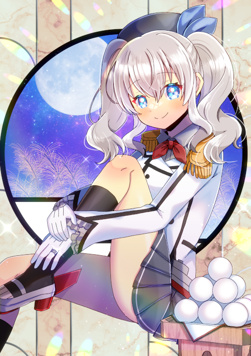 鹿島(艦これ) 「#これを見たやつは座っている画像をあげろ 」|ヒヨヨ@skeb募集中のイラスト