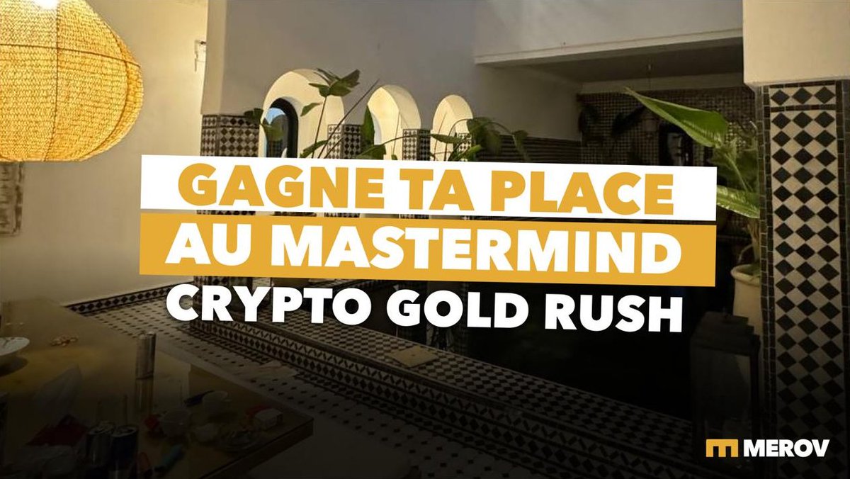 trenchesisback's tweet photo. Gagne ta place au Mastermind Crypto Gold Rush ! 🎁

C'est ta chance de rejoindre l'événement crypto le plus exclusif et d'accélérer tes investissements.

Pour participer :
1️⃣ Follow @merovclub
2️⃣ RT + Like ce tweet
3️⃣ Tag 2 amis en commentaire
4️⃣ Remplis le formulaire de candidature ici :
https://t.co/nkfNxh0ZxD

T.A.S : 30 octobre