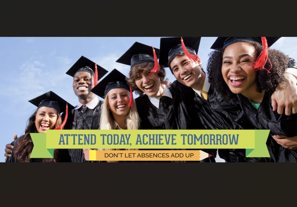 We’re holding a district-wide attendance competition for Elementary, Middle, and High School grade levels in the month of October. The attendance trophy will go to the school that has the highest percentage in the winning grade levels.  #EveryDayCounts #AttendanceMatters